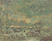 Vincent Van Gogh Cottages and Cypresses:Reminiscence of the North (nn04) china oil painting artist